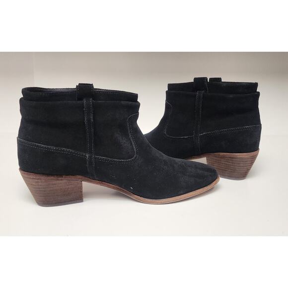 Joie Ajax Black Suede Leather Booties Boots Women's Size US 10/41 - Picture 6 of 13